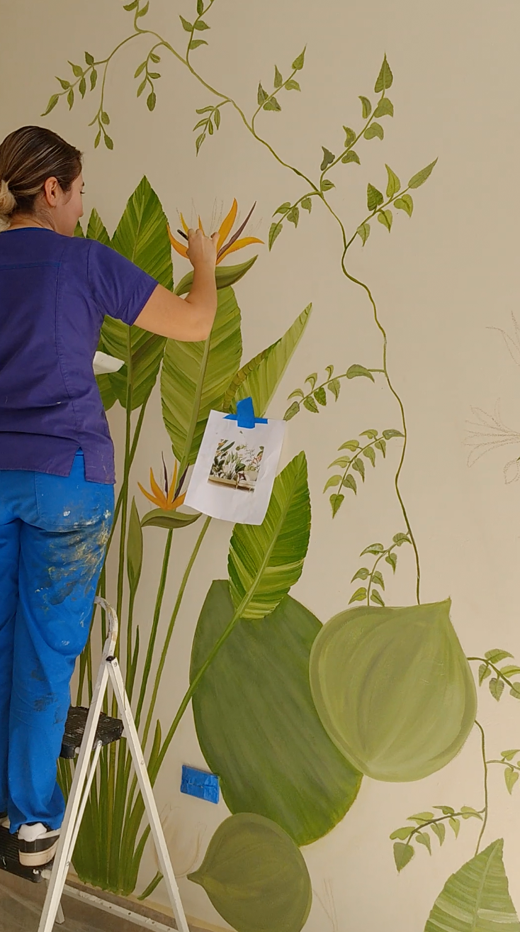 CLASE GRABADA MURAL BOTANICO