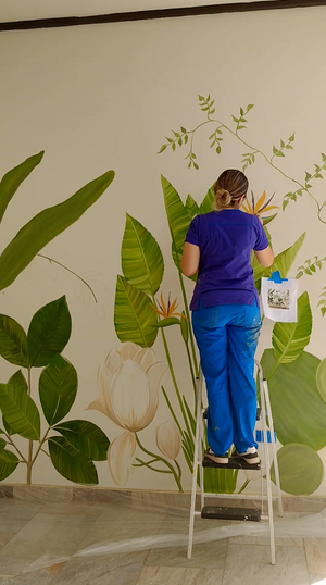 CLASE GRABADA MURAL BOTANICO